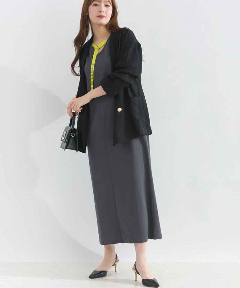 model：H165　着用サイズ：M　チャコールグレー