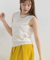 model：H165　着用サイズ：M　オフホワイト