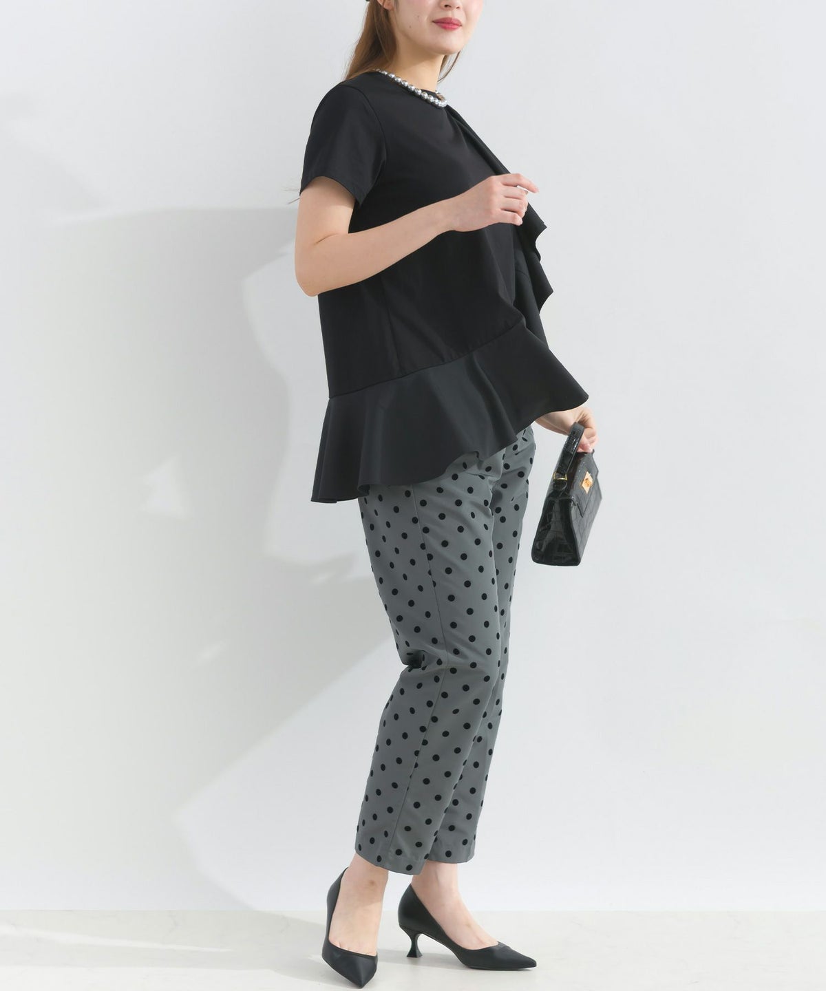 model：H165　着用サイズ：M　ブラック