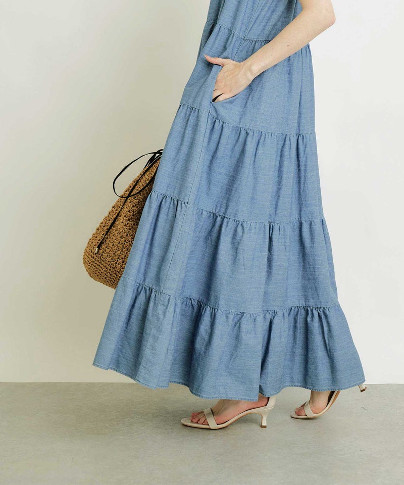 model：H160　着用サイズ：M　ライトブルー