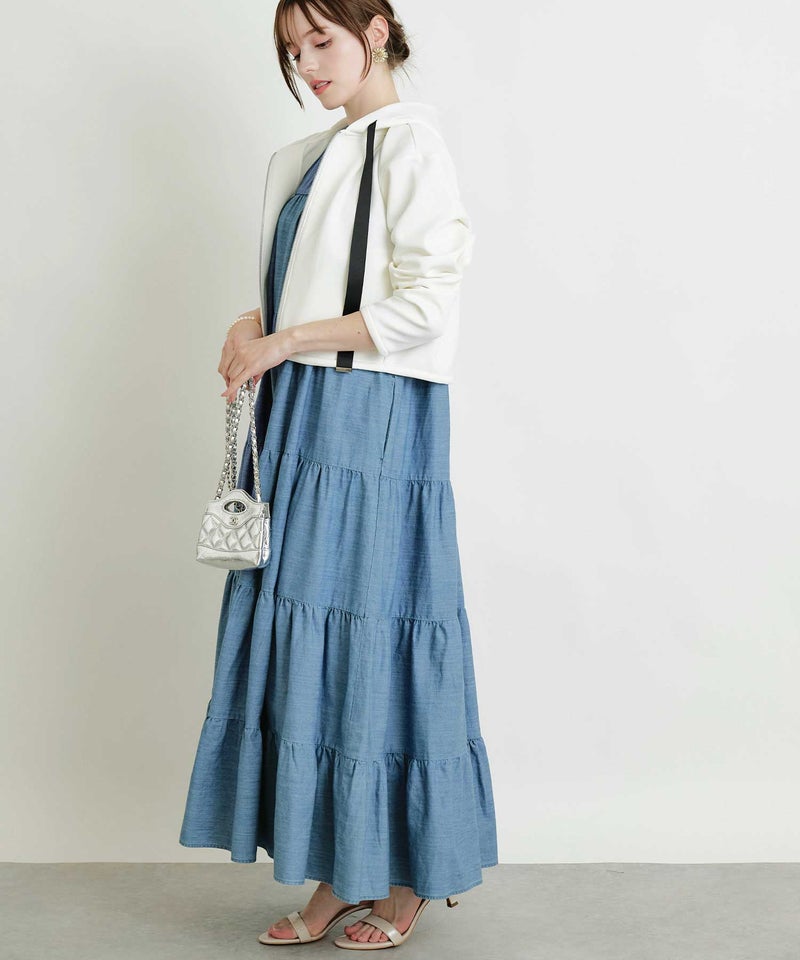 model：H160　着用サイズ：M　ライトブルー