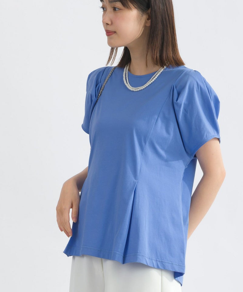 model：H162　着用サイズ：M　サックスブルー