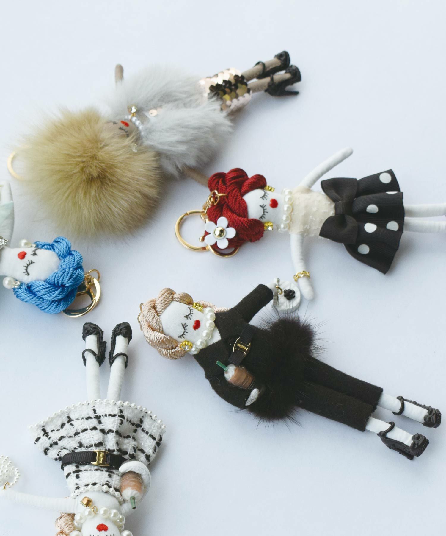 みえりん♥　ドールチャーム みえりん♥さん専用❤️いちご柄❤️ドールチャーム❤️ハンドメイド