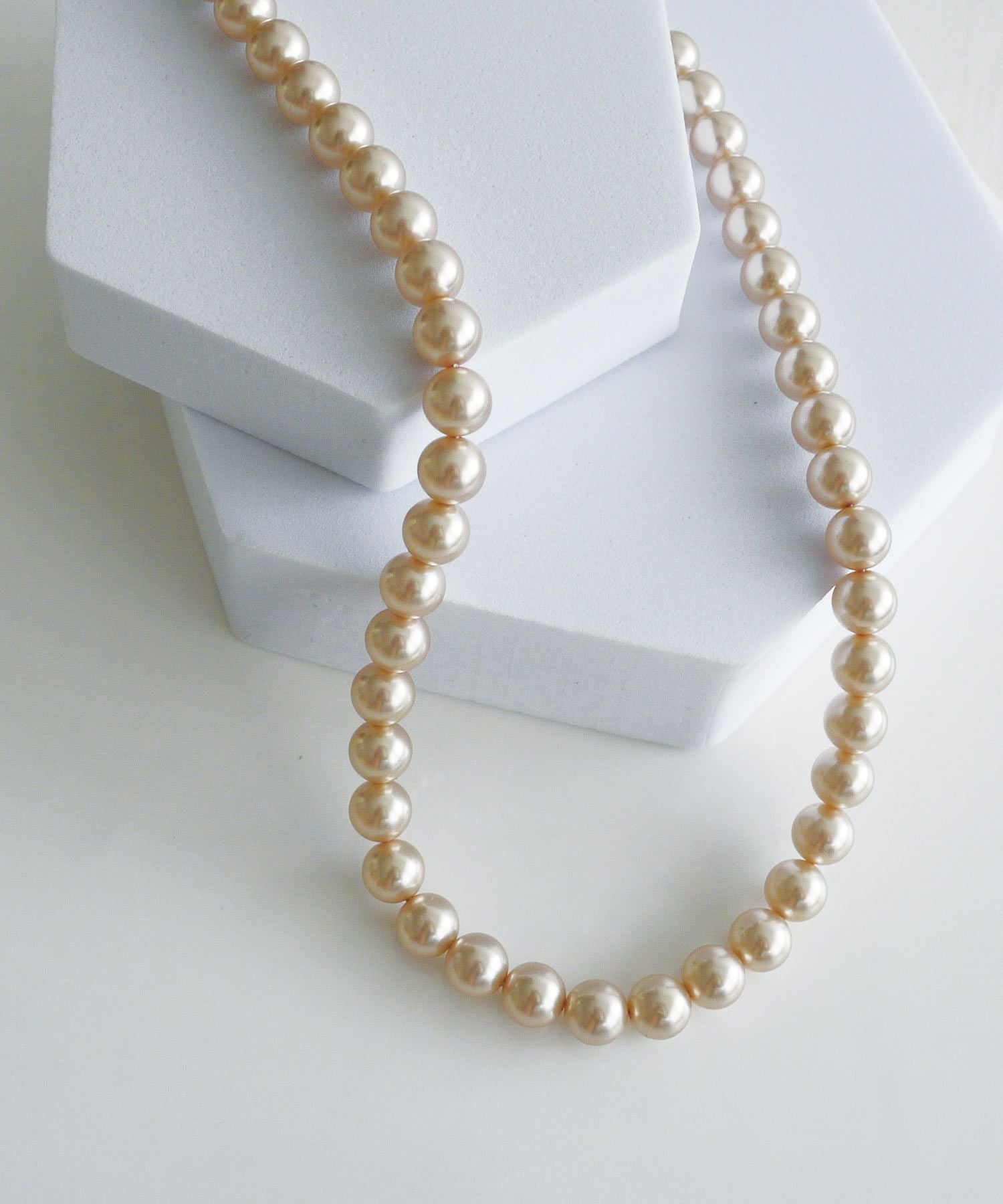 マグネット金具カラーパールネックレス（8mm） | PICCIN (ピッチン