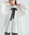 model：H162　着用サイズ：M　オフホワイト