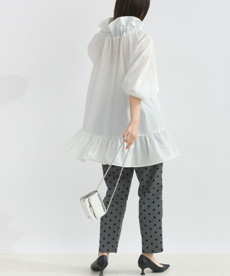 model：H162　着用サイズ：M　オフホワイト