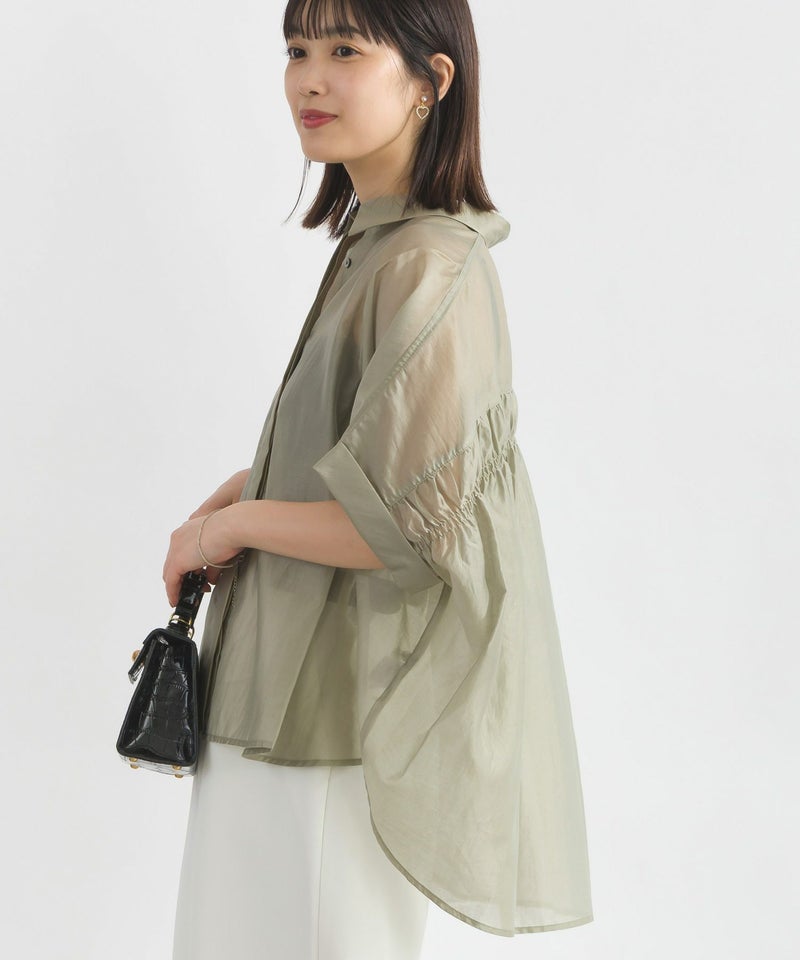 model：H162　着用サイズ：M　ベージュ