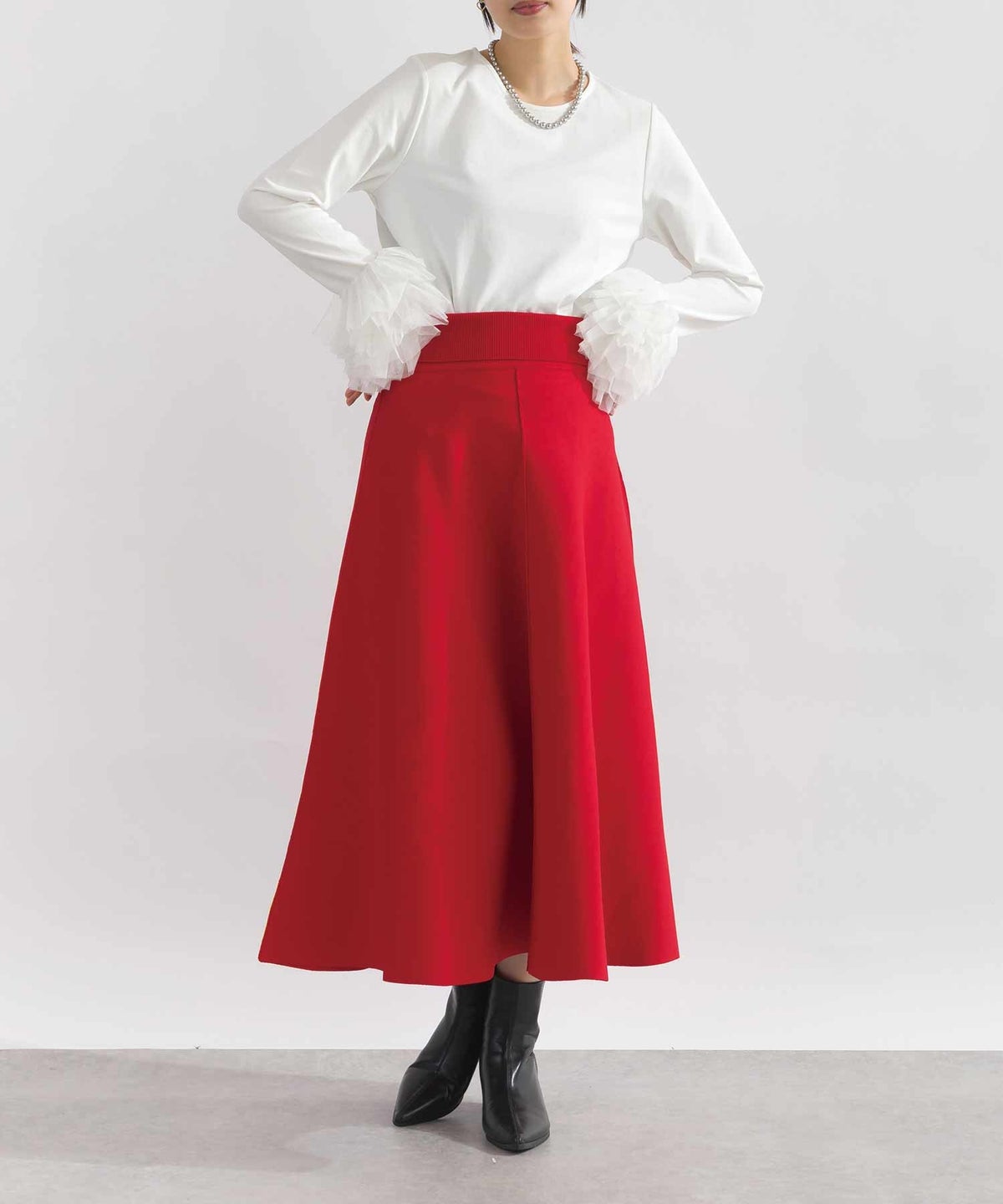 model：H164　着用サイズ：M　ターコイズブルー