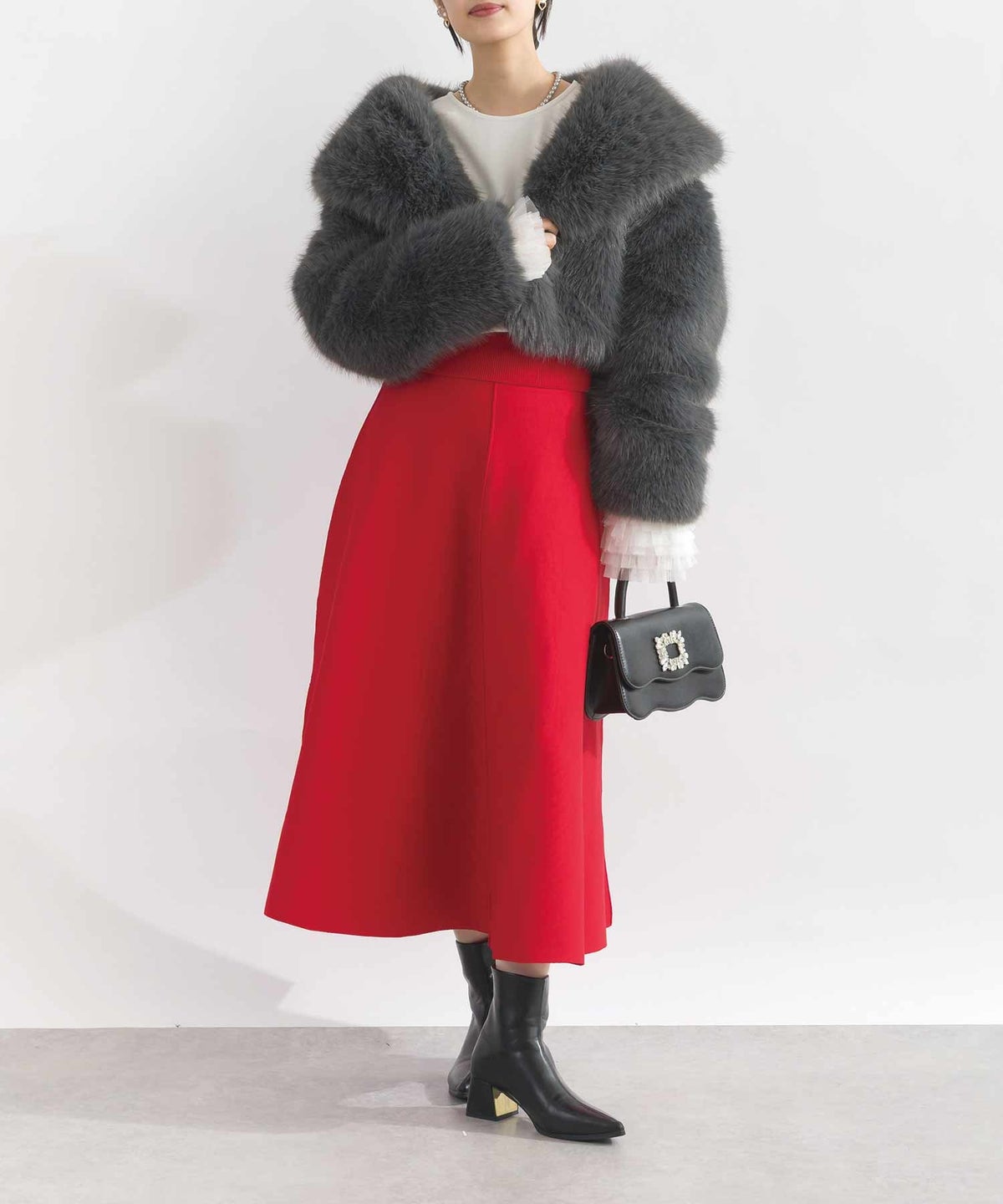 model：H164　着用サイズ：M　ターコイズブルー