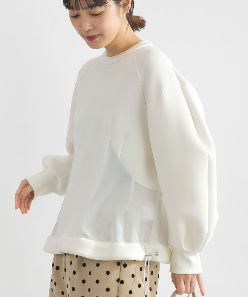 model：H162　着用サイズ：M　オフホワイト