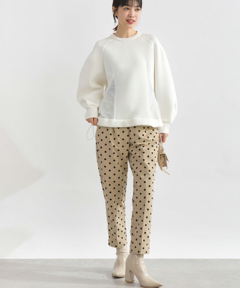 model：H162　着用サイズ：M　オフホワイト