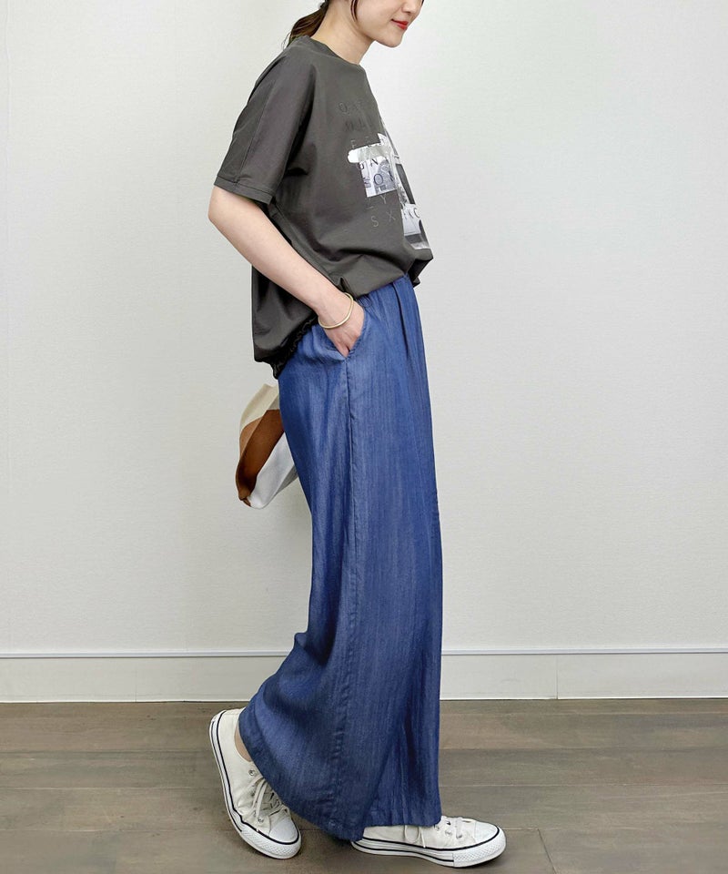 model：H164　着用サイズ：M　チャコールグレー