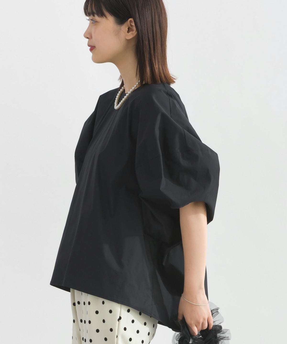 model：H162　着用サイズ：M　ブラック