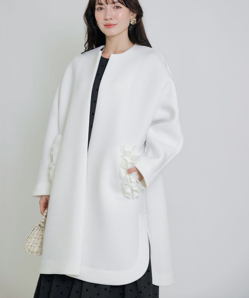 model：H155　着用サイズ：M　オフホワイト