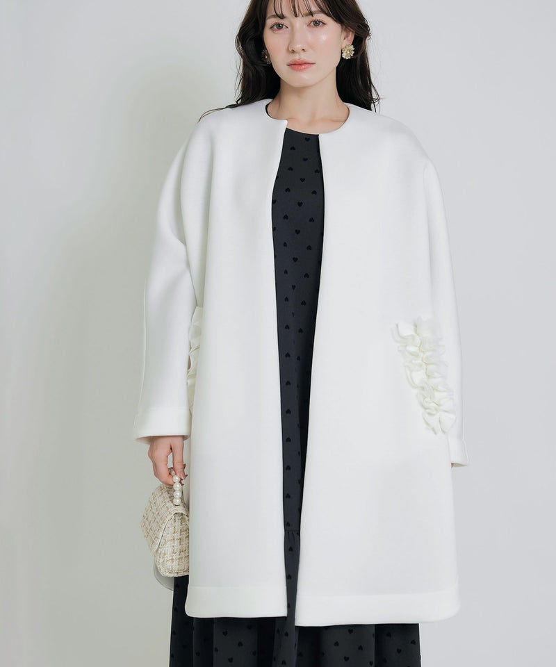 model：H155　着用サイズ：M　オフホワイト