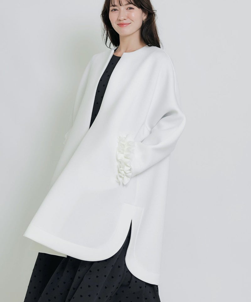 model：H155　着用サイズ：M　オフホワイト