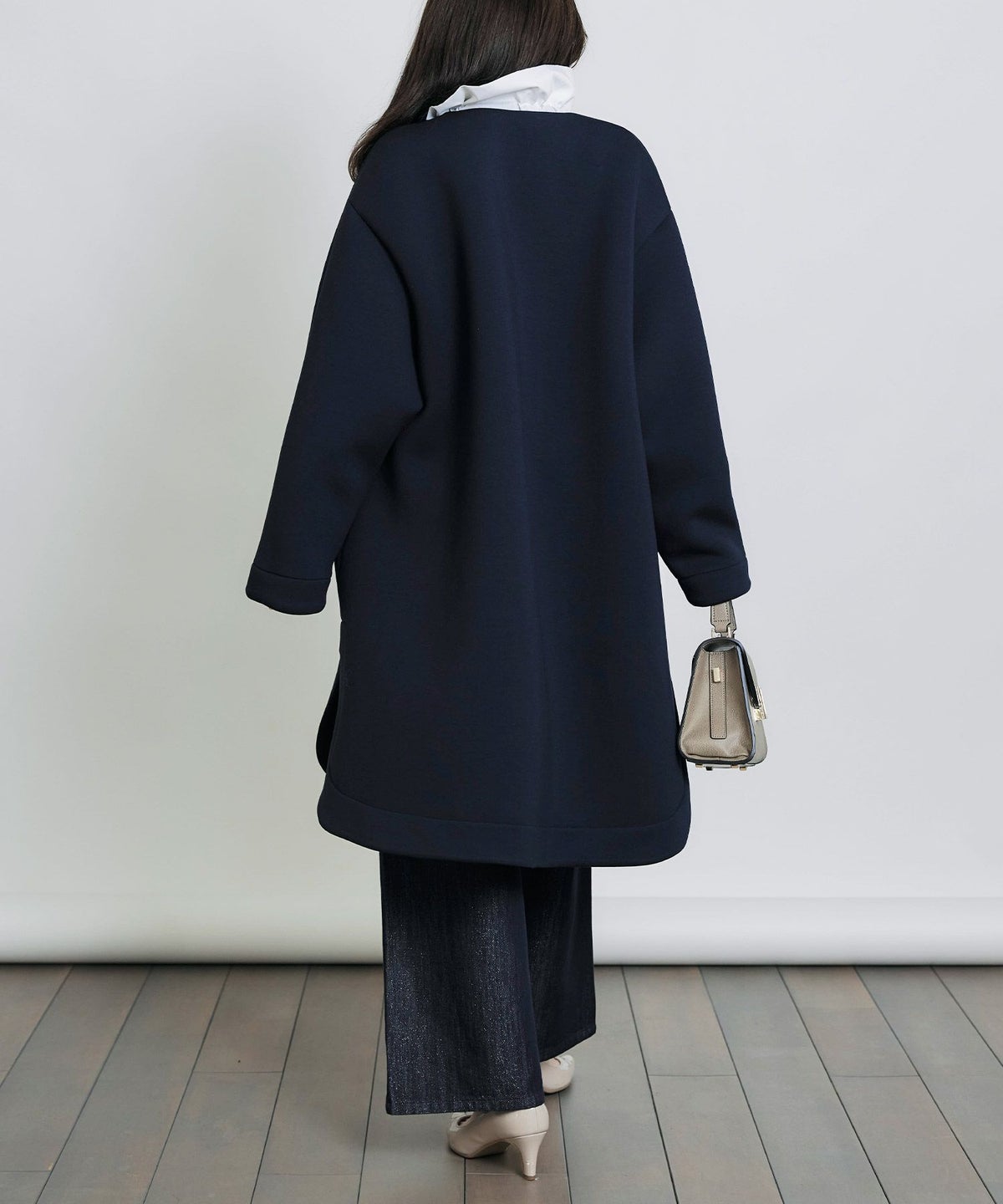 model：H155　着用サイズ：M　ネイビー