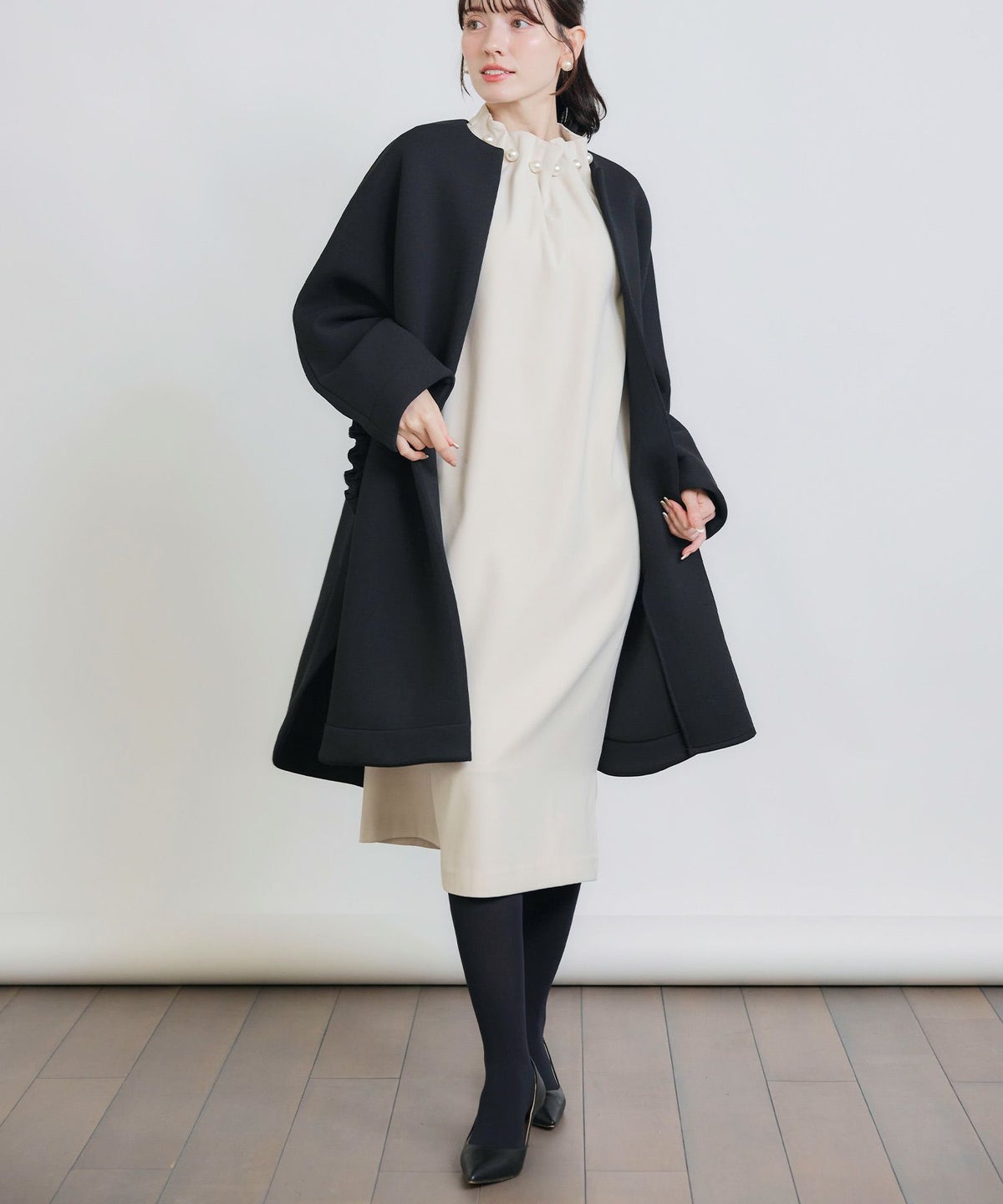 model：H155　着用サイズ：M　ブラック