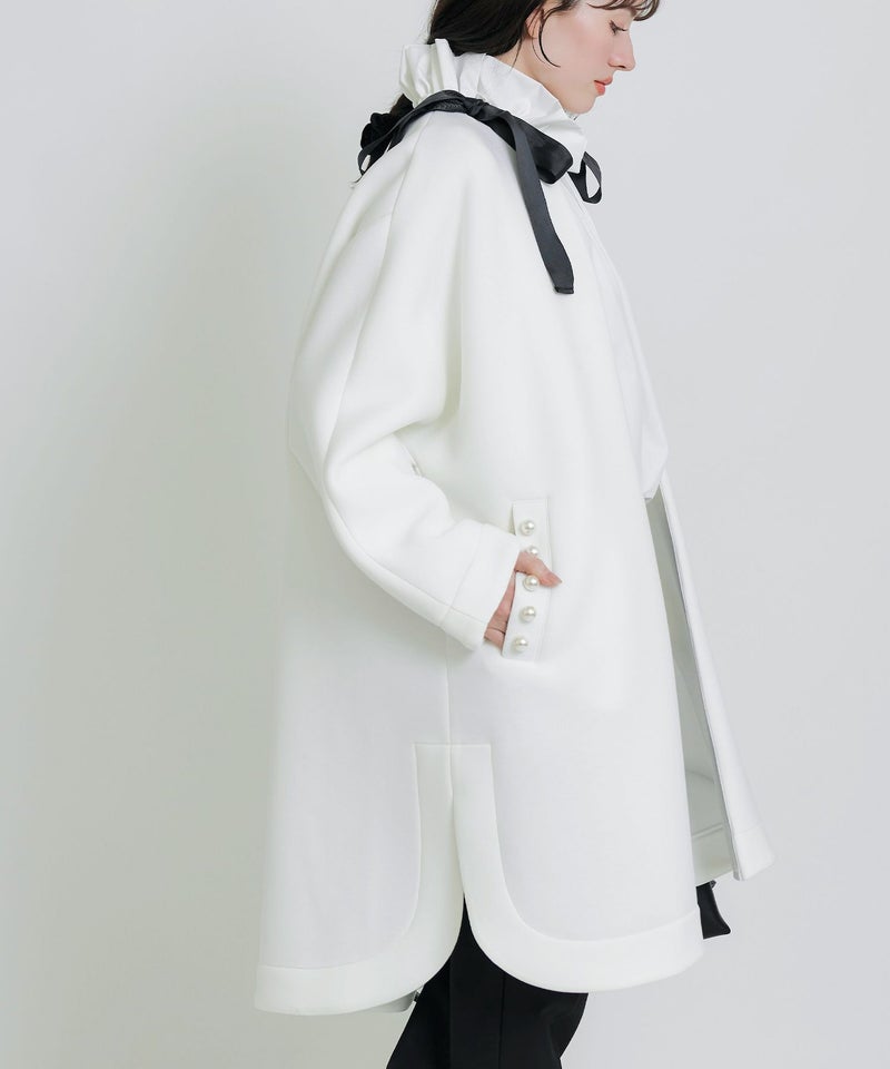 model：H155　着用サイズ：M　オフホワイト