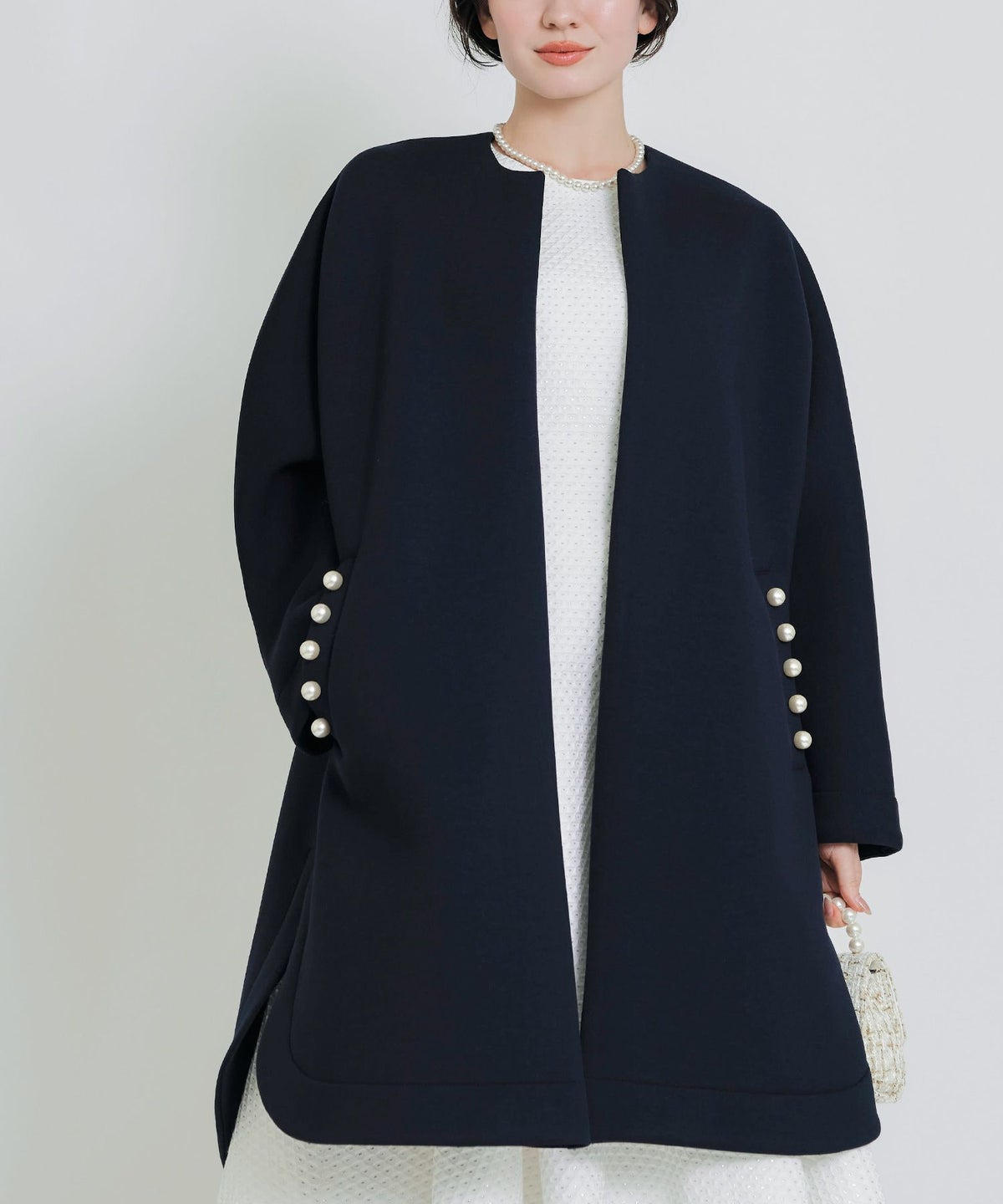 model：H155　着用サイズ：M　ネイビー