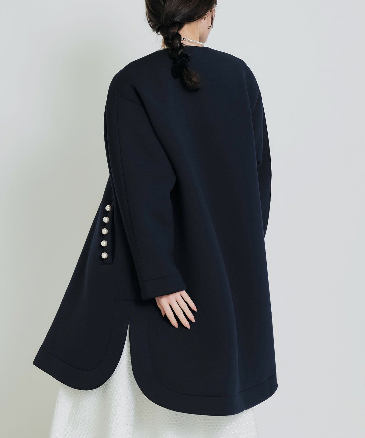 model：H155　着用サイズ：M　ネイビー