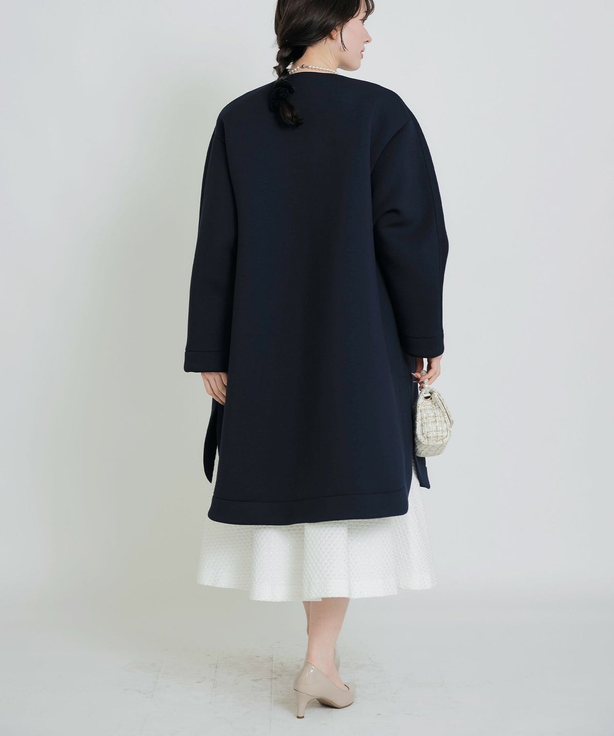 model：H155　着用サイズ：M　ネイビー