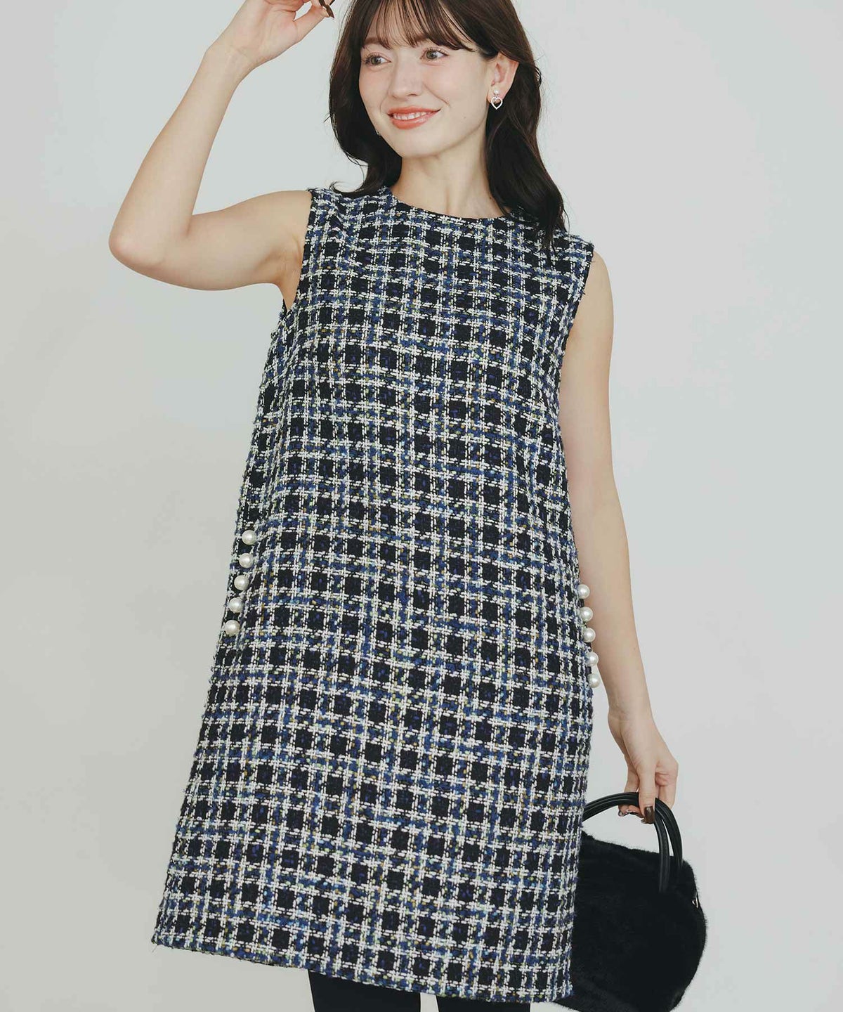 model：H155　着用サイズ：M　ブルー系その他