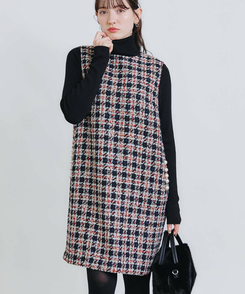 model：H155　着用サイズ：M　レッド系その他