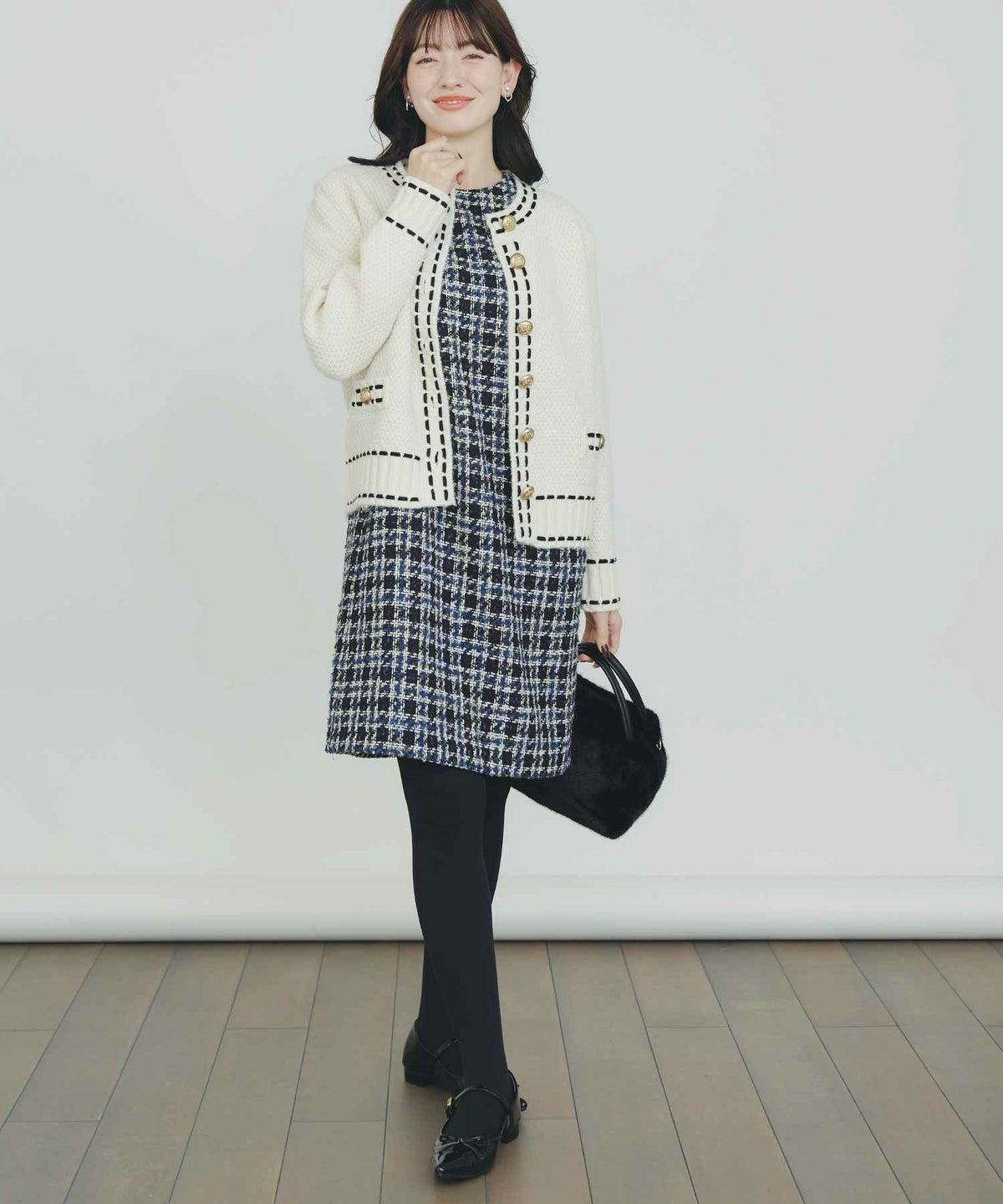 model：H155　着用サイズ：M　ブルー系その他