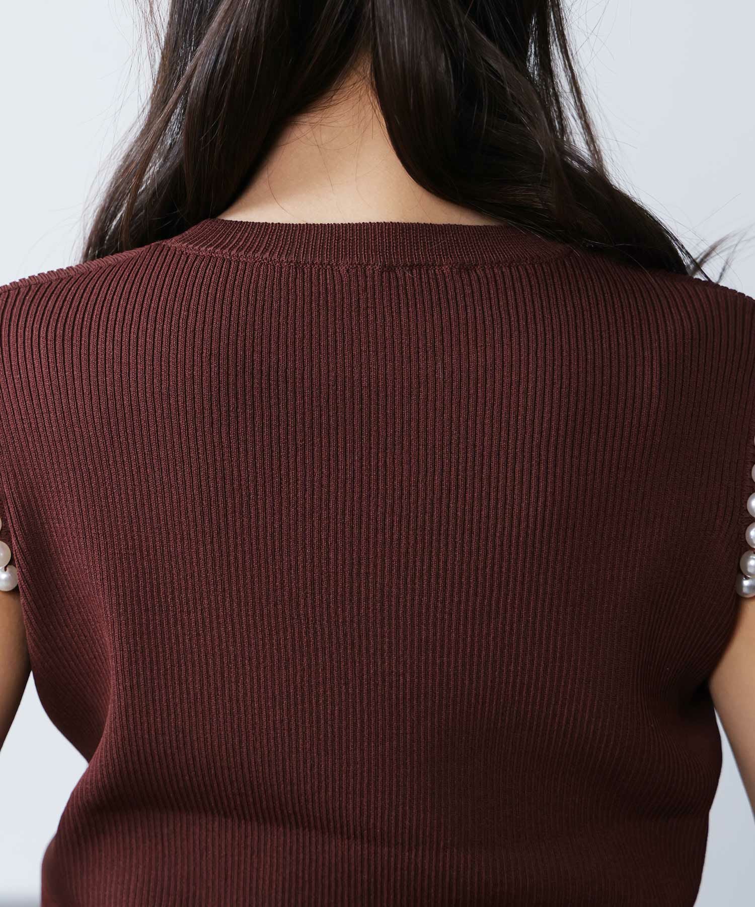 袖口パールノースリーブニット | PICCIN (ピッチン) 公式通販