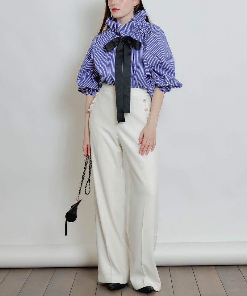 model：H160　着用サイズ：M　オフホワイト