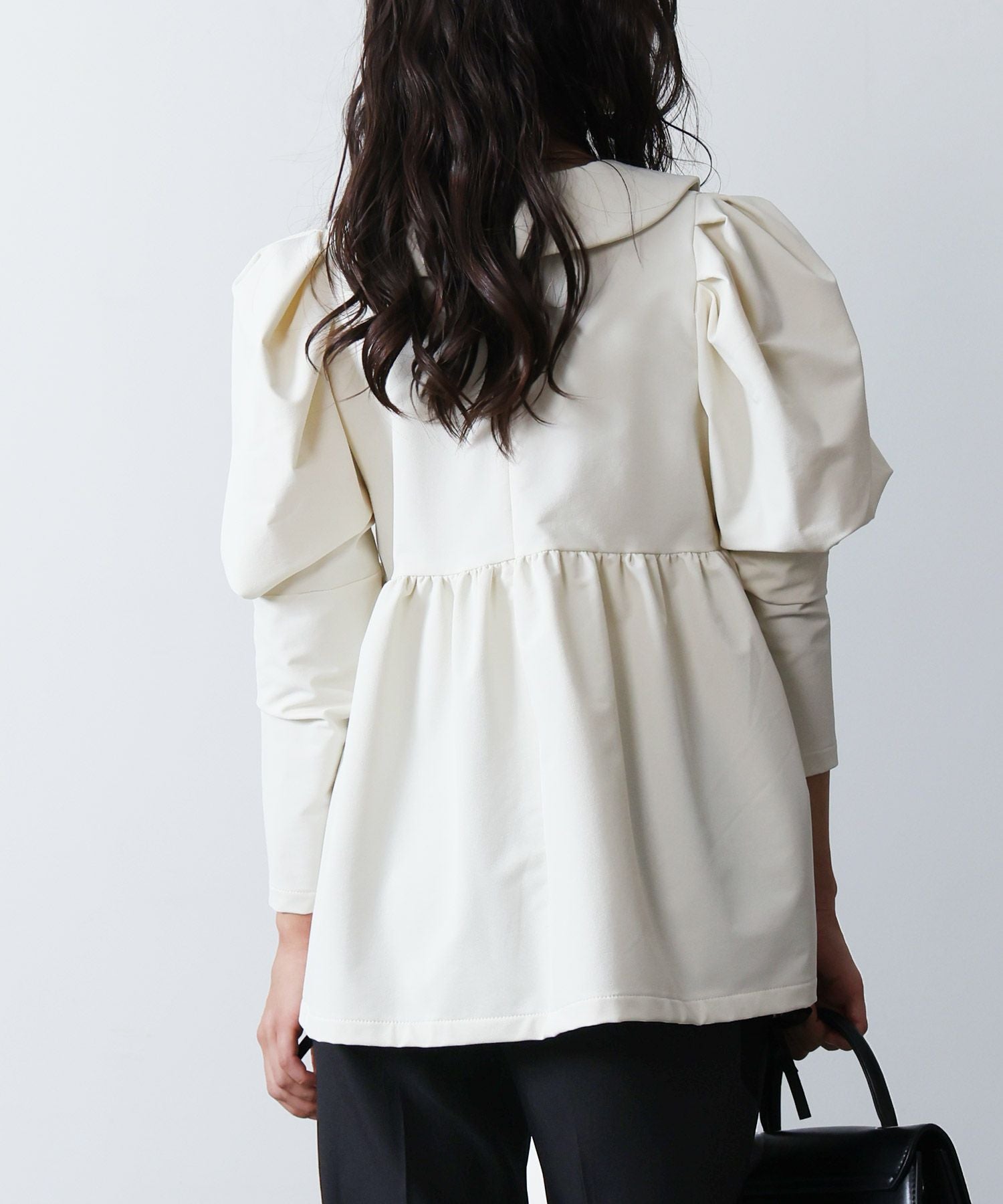 emm ボリュームブラウス　irojikake 白 TOPS - irojikake - online store