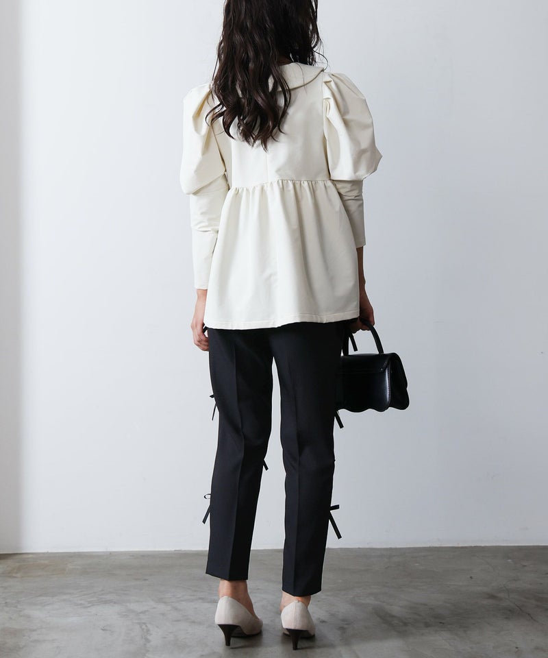 model：H160　着用サイズ：M　アイボリー