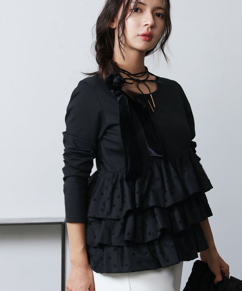 model：H160　着用サイズ：M　ブラック