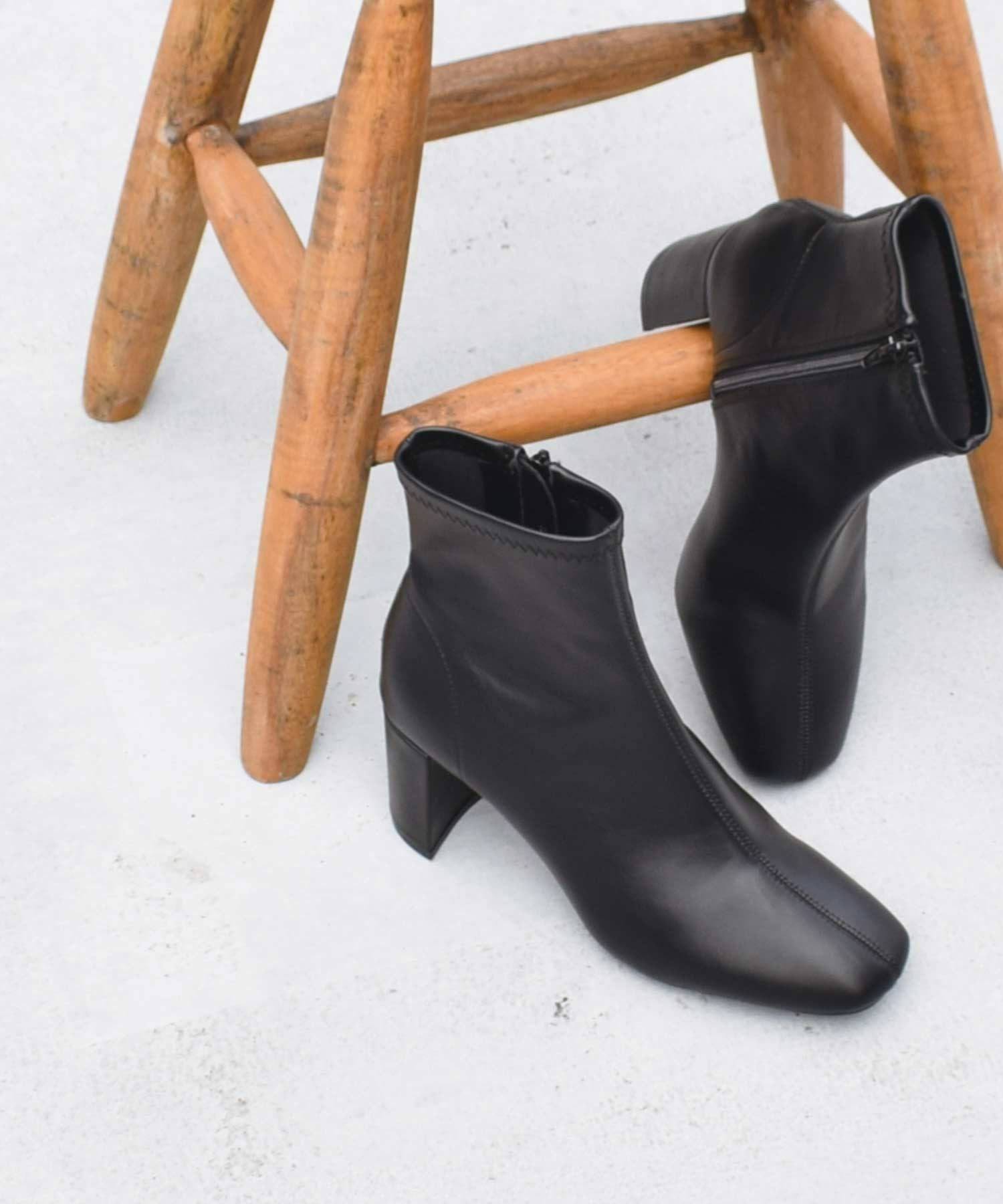L'AUTRE CHOSE ショートブーツ　37 SOREL｜ジョアンナウ ジップ ショートブーツ “JOAN NOW ZIP” nl5127-tr