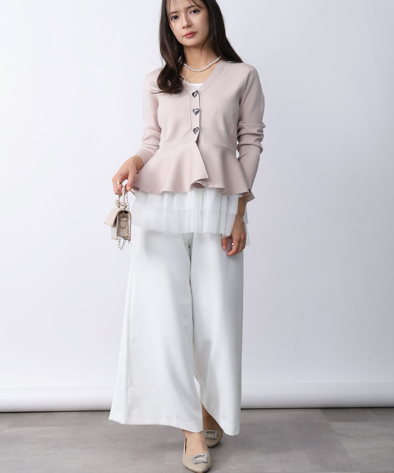 model：H160　着用サイズ：M　オフホワイト