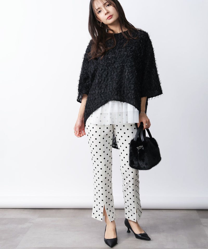 model：H160　着用サイズ：M　オフホワイト