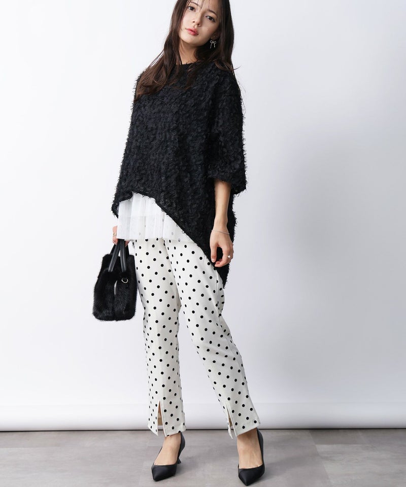 model：H160　着用サイズ：M　オフホワイト