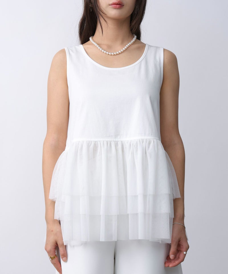 model：H160　着用サイズ：M　オフホワイト