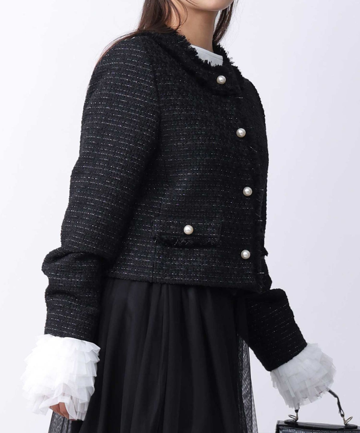 model：H160　着用サイズ：M　ブラック