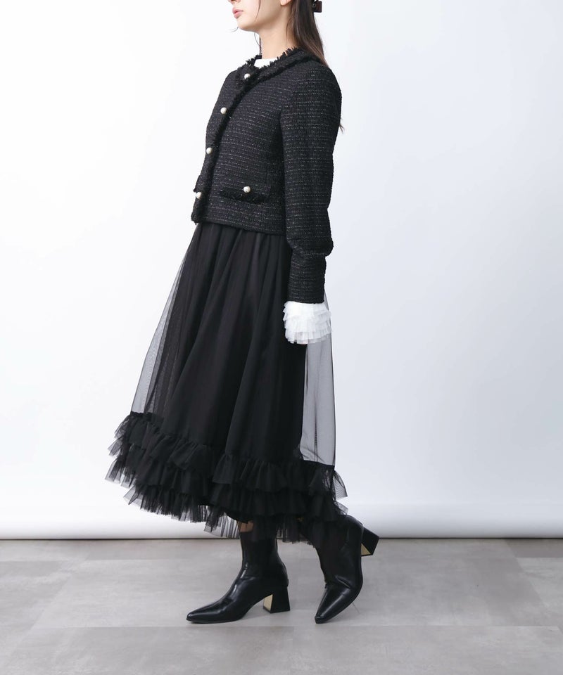 model：H160　着用サイズ：M　ブラック