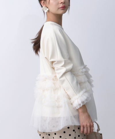 model：H160　着用サイズ：M　アイボリー