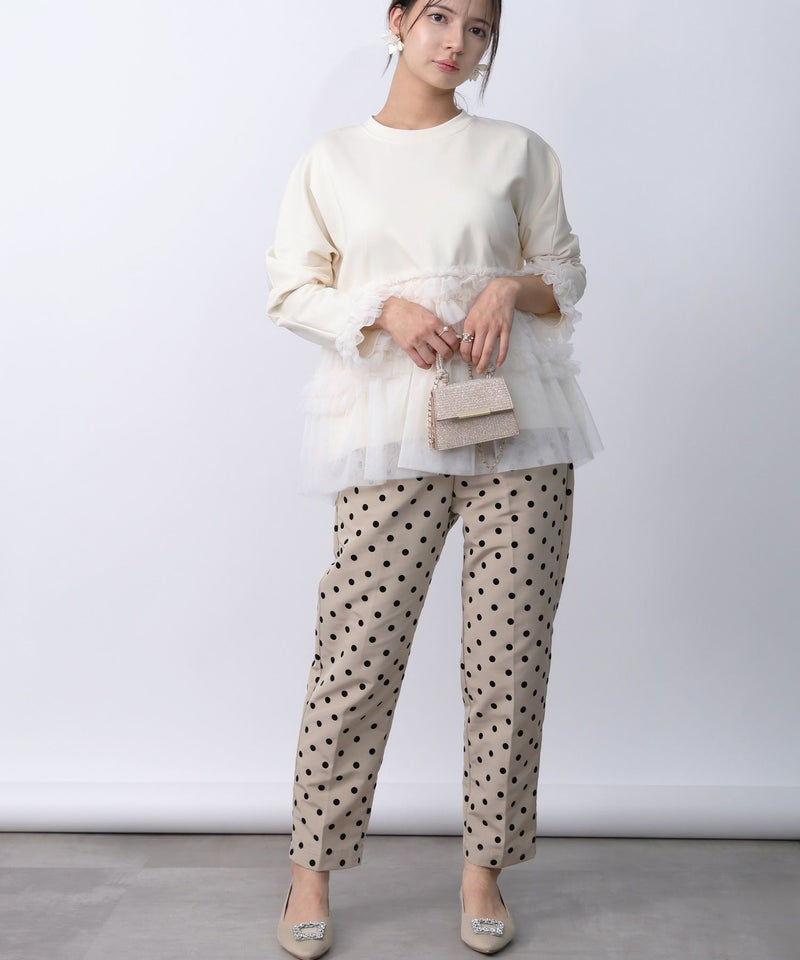 model：H160　着用サイズ：M　アイボリー