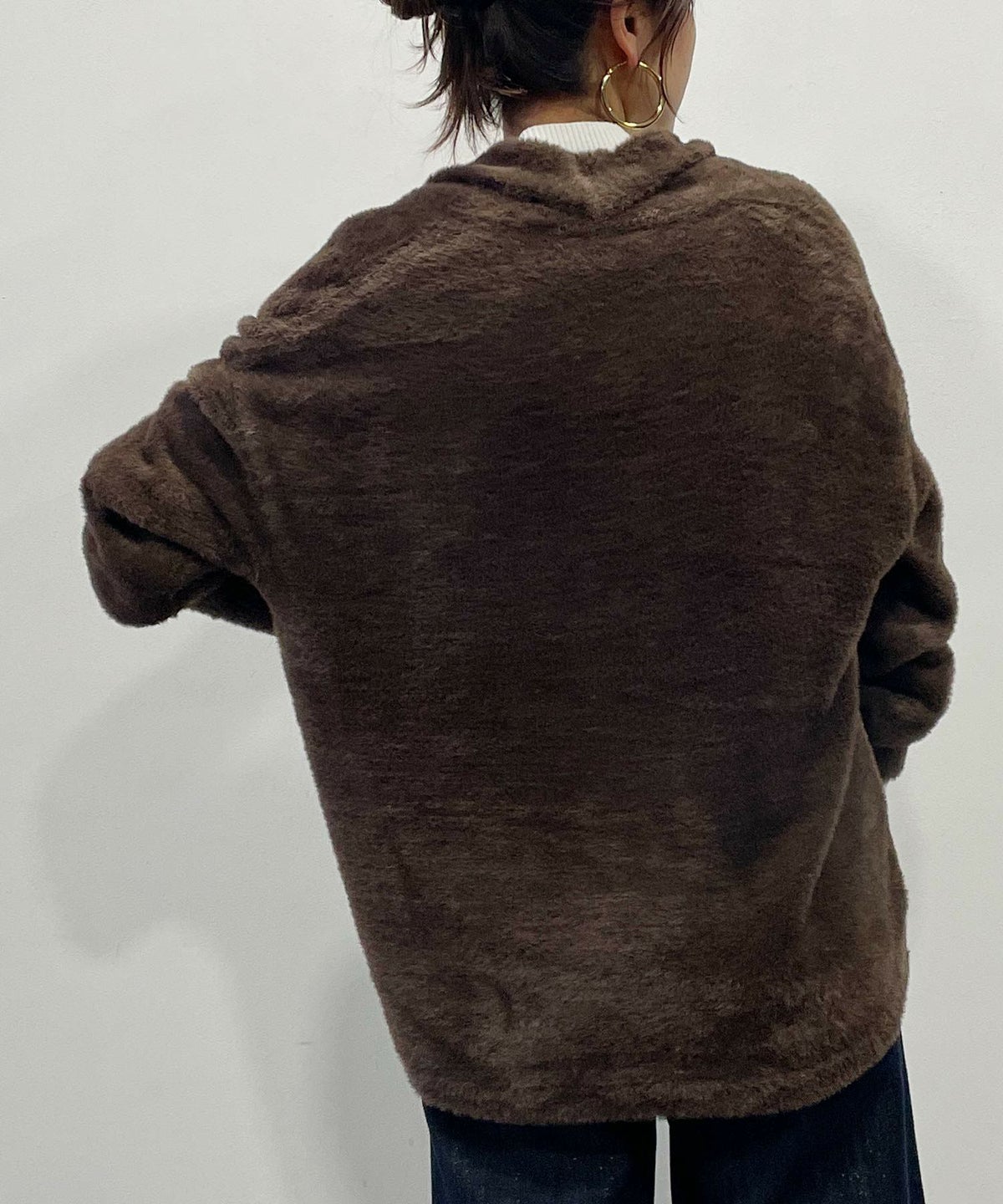 model：H164　着用サイズ：M　ブラウン