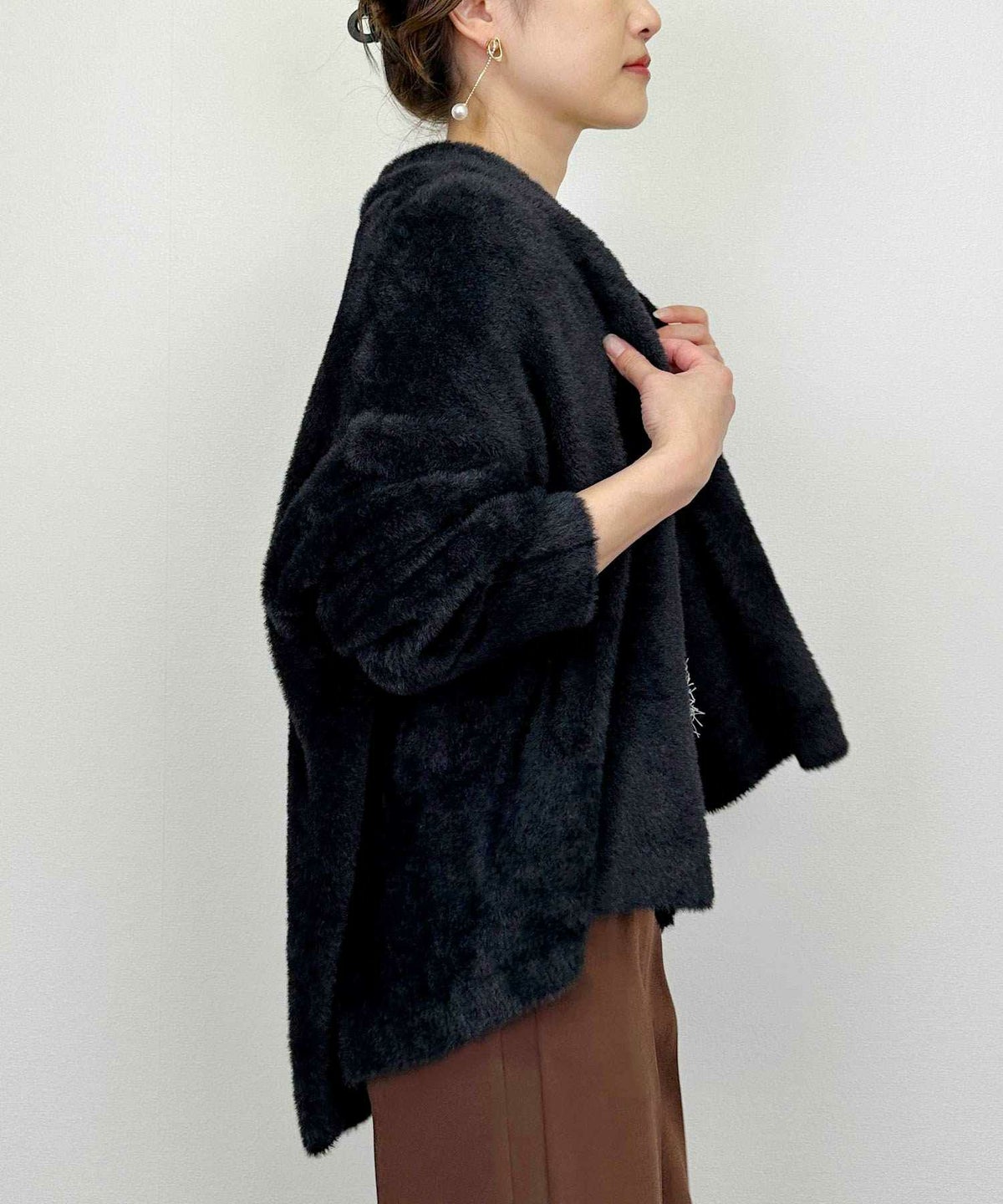 model：H164　着用サイズ：M　ブラック