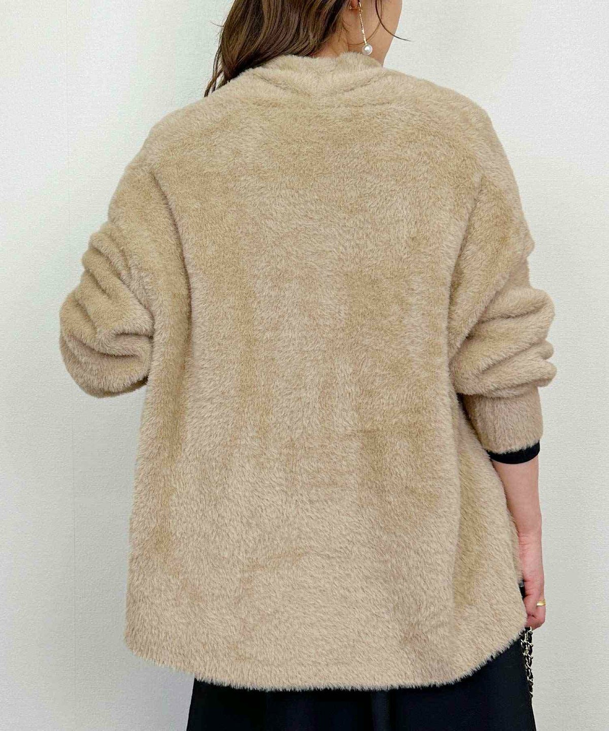 model：H164　着用サイズ：M　モカ