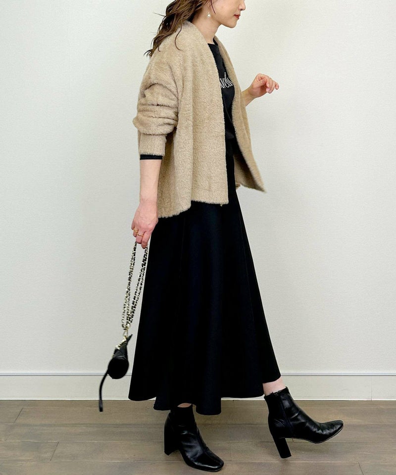 model：H164　着用サイズ：M　モカ