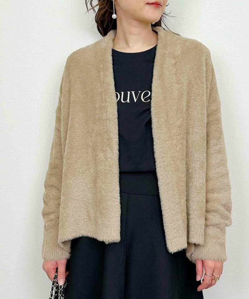 model：H164　着用サイズ：M　モカ