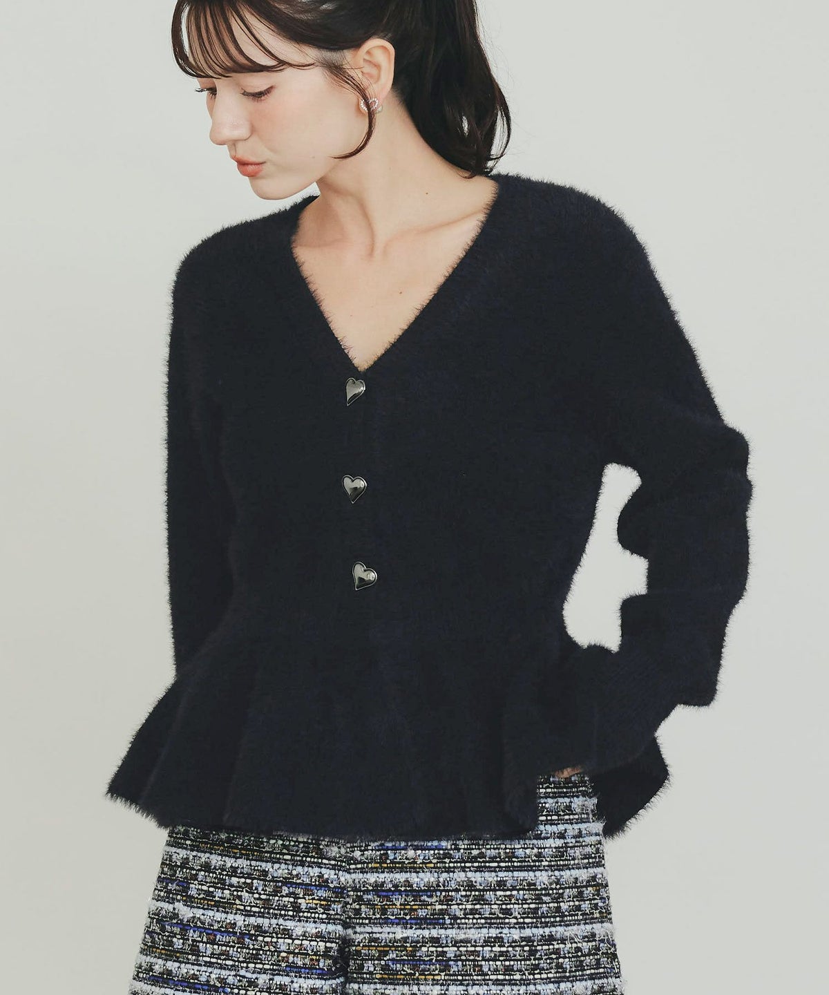 model：H155　着用サイズ：M　ブラック