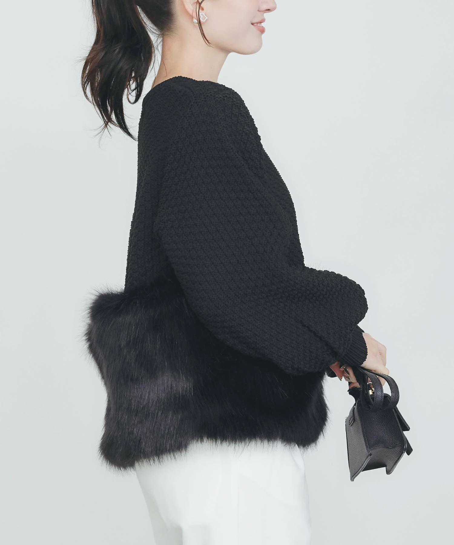 2017AW アンゴラファーカーディガン モヘアライクファーカーディガン | ファッション通販サイト NUGU